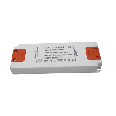 24V 30w ultra adelgazan la fuente de alimentación del LED Constant Voltage For Indoor Lights