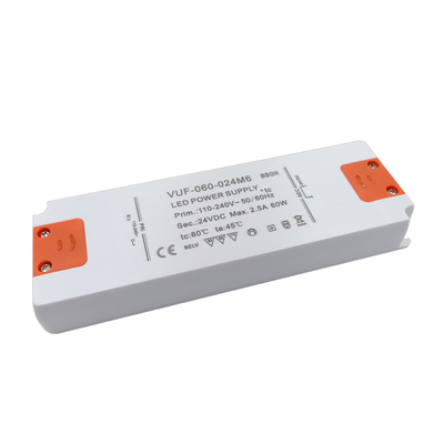 Accesorios ultra finos de la iluminación de la CA del conductor 24V de la prenda impermeable 60W LED de Driverfix