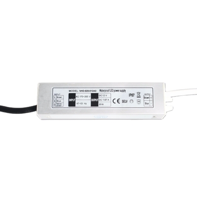 Conductor electrónico impermeable 20w 12V Constant Voltage Power Supply de IP67 LED