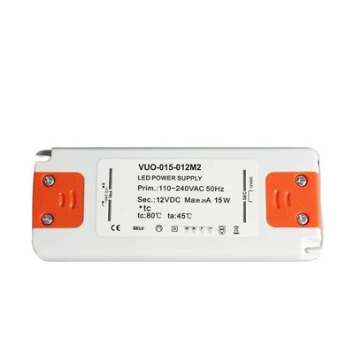Fuente de alimentación delgada ultraligera del LED 15w 24v Constant Voltage Driver