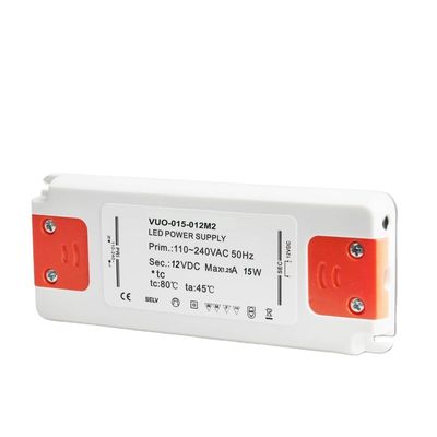 Fuente de alimentación delgada ultraligera del LED 15w 24v Constant Voltage Driver