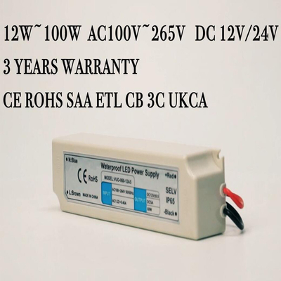 Fuente de alimentación impermeable del conductor 60w IP67 LED de la tira de la protección 12v LED de Overtemp
