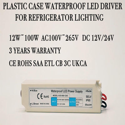Fuente de alimentación de la tira de Constant Voltage Output 24V LED 60w para el refrigerador del refrigerador