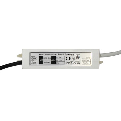 conductor ultra fino de la prenda impermeable IP67 LED de 20W Constant Voltage Power Supply 12V
