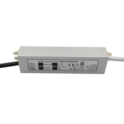 conductor ultra fino de la prenda impermeable IP67 LED de 20W Constant Voltage Power Supply 12V