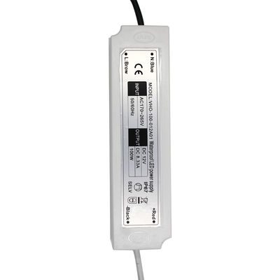 100W 12 fuente de alimentación plástica de Refrigerator Cooler Waterproof del conductor de la tira de voltio LED