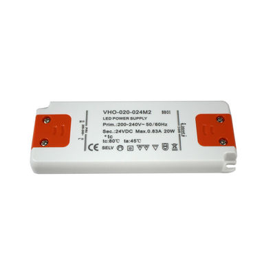 Voltaje constante ultra delgado del conductor 20W 24V de la fuente de alimentación del LED para la luz de tira