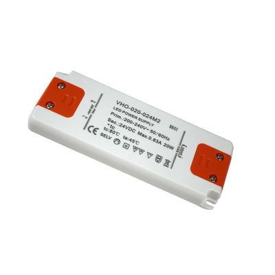 Voltaje constante ultra delgado del conductor 20W 24V de la fuente de alimentación del LED para la luz de tira