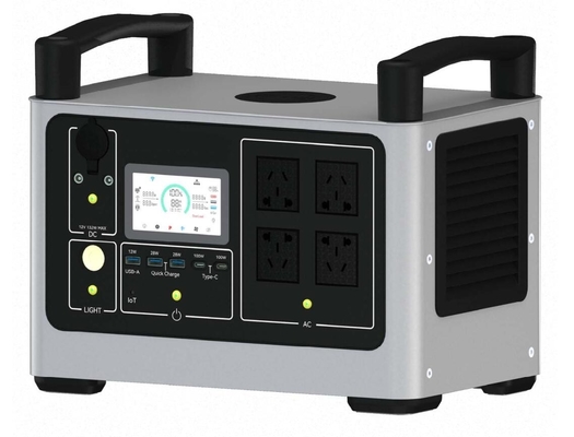 estación portátil LiFePO4 de la energía solar de la onda sinusoidal de 2000W 110V/220V del banco al aire libre puro del poder