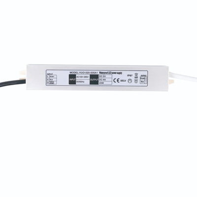 20w prenda impermeable fina estupenda Ip67 de Transformer 5v 4a del conductor del Cv LED para la iluminación