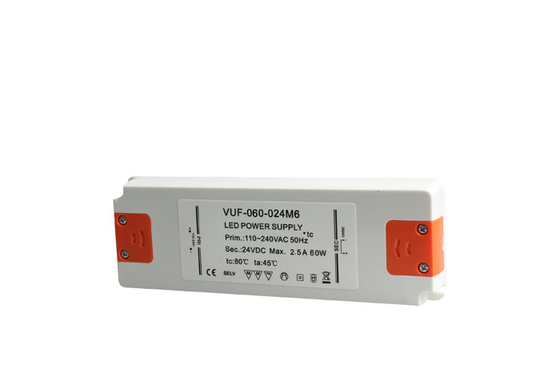 Conductor ininflamable Ballast Anti Insulation de la CA LED de RoHs 60W 24V