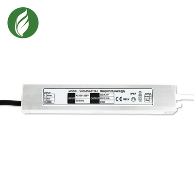 Conductor electrónico 12V 30W 187x30x20m m de la prenda impermeable ultra fina LED de SMPS