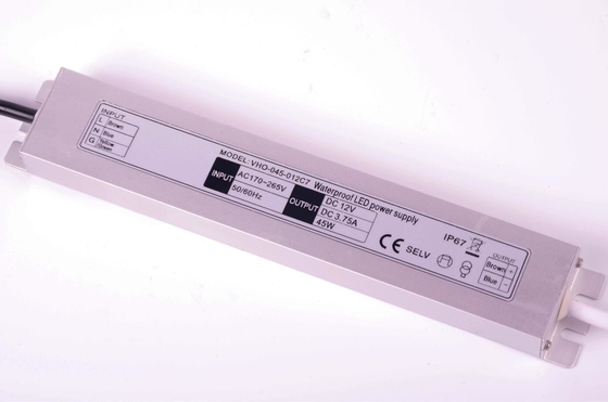 peso ligero del conductor 45W de 12V Constant Voltage Slimline LED 213x35.6x17.4m m
