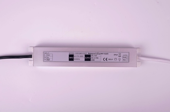 peso ligero del conductor 45W de 12V Constant Voltage Slimline LED 213x35.6x17.4m m