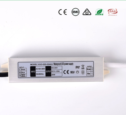conductor electrónico impermeable ligero Power Supply de 20W LED 132x30x20m m