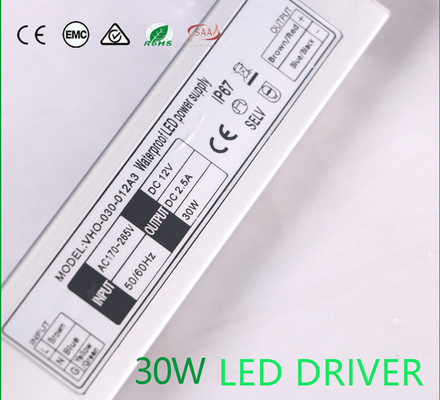 Peso ligero al aire libre impermeable de Power Supply 12V 30W del conductor del OEM LED
