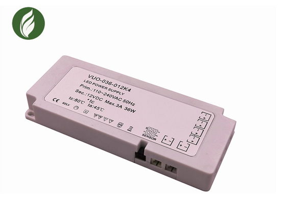 240V delgado ligero al conductor de 12V LED, 36W 12V debajo del gabinete que enciende el transformador