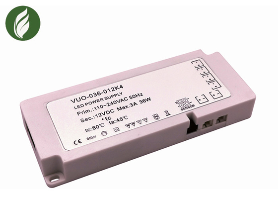 240V delgado ligero al conductor de 12V LED, 36W 12V debajo del gabinete que enciende el transformador
