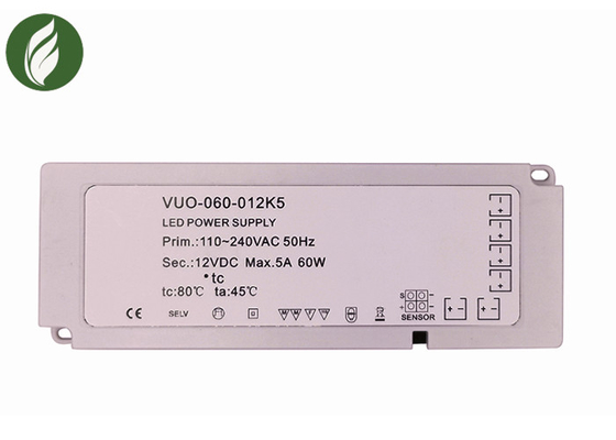 60W 5A ultra fino debajo del conductor Durable Anti Erosion del gabinete LED