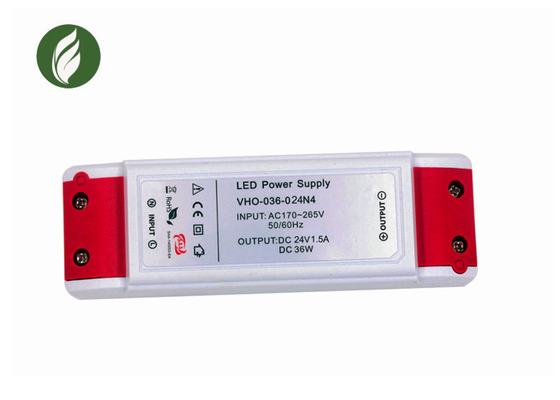 fuente de alimentación plástica multiusos 1500mA, conductor de la luz de tira de la lucha contra la erosión LED