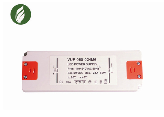 Conductor ininflamable Ballast Anti Insulation de la CA LED de RoHs 60W 24V