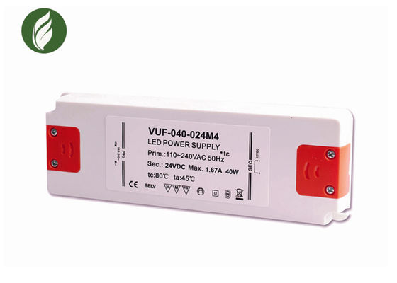 Plástico anticorrosivo ultra fino interior del conductor 40W 24V de la iluminación LED