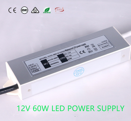 fuente de alimentación al aire libre ligera 60W 24VDC, conductor a prueba de humedad del CV LED