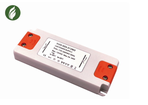 fuente de alimentación de la luz de tira de 12V 2A LED, conductor ultraligero Flicker Free del LED