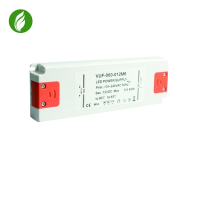 fuente de alimentación de 60W IP20 Constant Voltage LED, conductor libre del parpadeo plástico