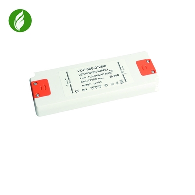 fuente de alimentación de 60W IP20 Constant Voltage LED, conductor libre del parpadeo plástico
